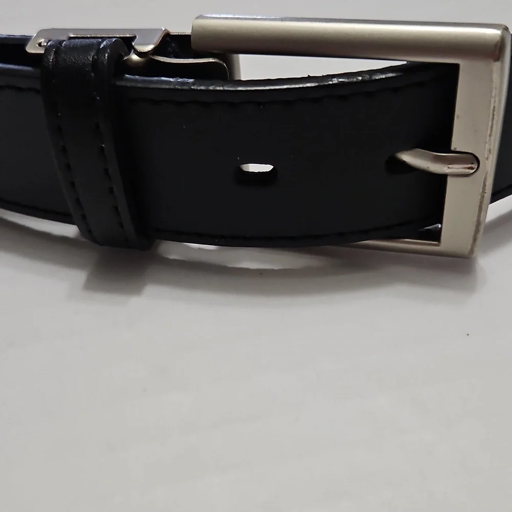 Cobe Classic Black Wide Leather Belt Size S/P